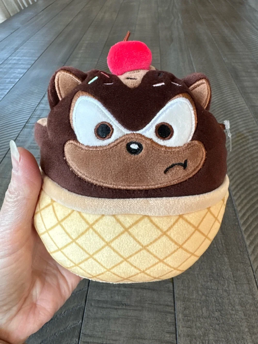Sonic the Hedgehog Shadow Ice Cream Plush - Squishmallows Toy (NWT)